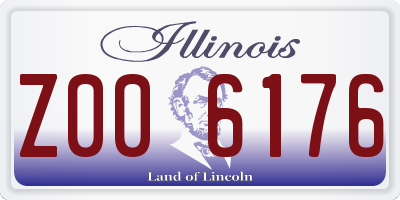IL license plate Z006176