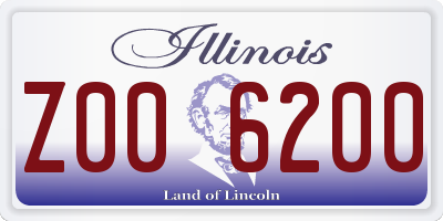 IL license plate Z006200