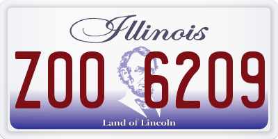 IL license plate Z006209