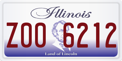 IL license plate Z006212
