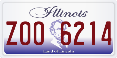 IL license plate Z006214