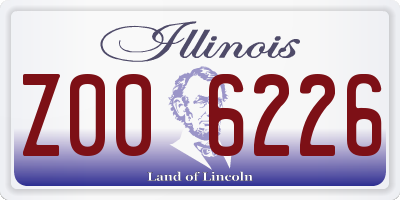 IL license plate Z006226
