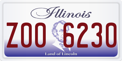 IL license plate Z006230