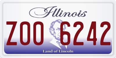 IL license plate Z006242