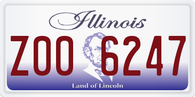 IL license plate Z006247