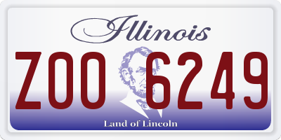 IL license plate Z006249