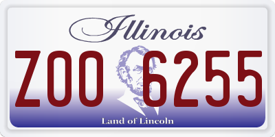 IL license plate Z006255