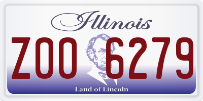 IL license plate Z006279