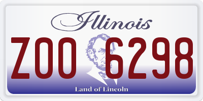 IL license plate Z006298