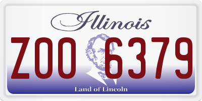 IL license plate Z006379