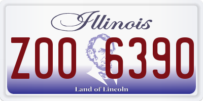 IL license plate Z006390