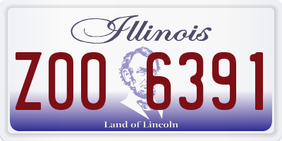IL license plate Z006391