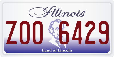 IL license plate Z006429