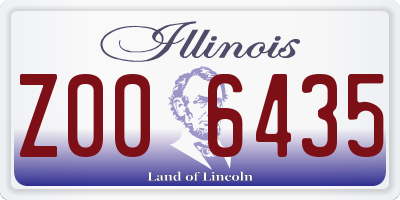 IL license plate Z006435