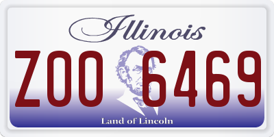 IL license plate Z006469