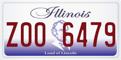 IL license plate Z006479