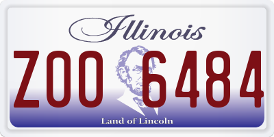 IL license plate Z006484