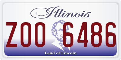IL license plate Z006486