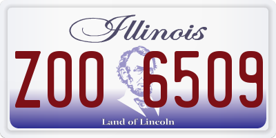 IL license plate Z006509