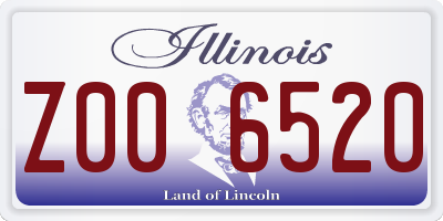 IL license plate Z006520