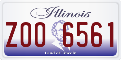 IL license plate Z006561