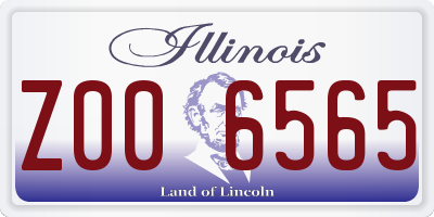 IL license plate Z006565