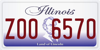 IL license plate Z006570