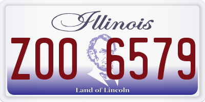 IL license plate Z006579