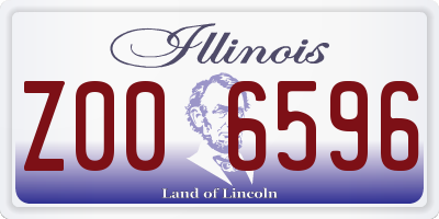 IL license plate Z006596