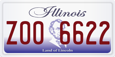 IL license plate Z006622