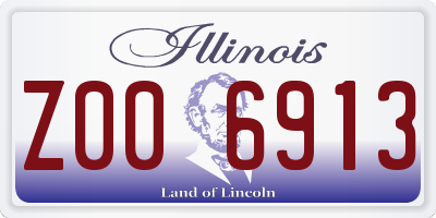 IL license plate Z006913