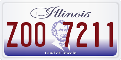 IL license plate Z007211
