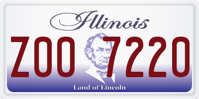 IL license plate Z007220