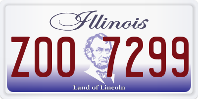 IL license plate Z007299