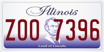 IL license plate Z007396