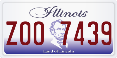 IL license plate Z007439
