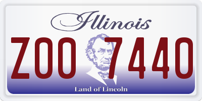 IL license plate Z007440