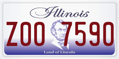 IL license plate Z007590