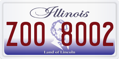 IL license plate Z008002