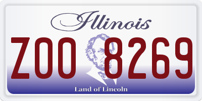 IL license plate Z008269