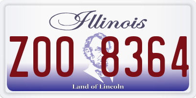 IL license plate Z008364