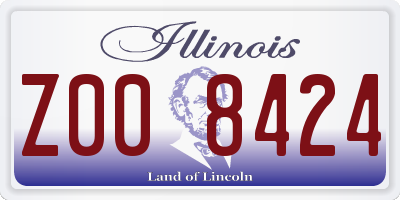 IL license plate Z008424