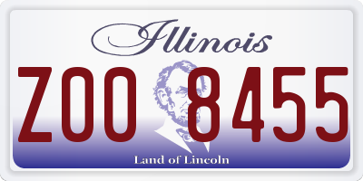 IL license plate Z008455