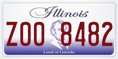 IL license plate Z008482