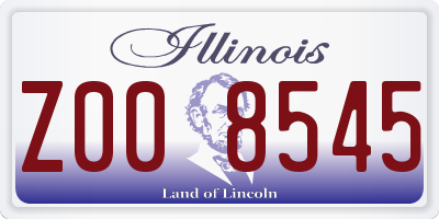 IL license plate Z008545