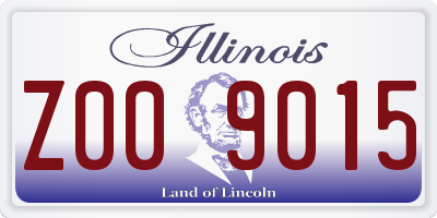 IL license plate Z009015