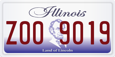 IL license plate Z009019