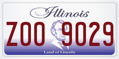 IL license plate Z009029