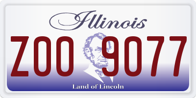 IL license plate Z009077