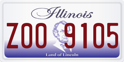 IL license plate Z009105